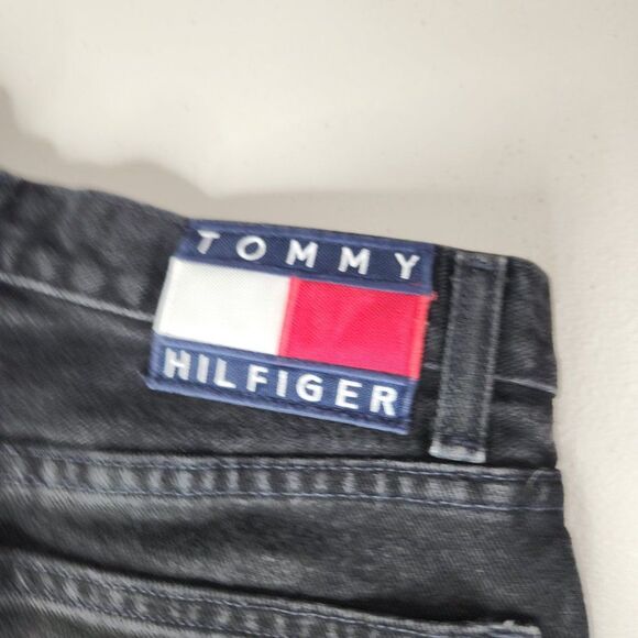 Vintage Tommy Hilfiger Black Jeans Size 7/28 - Picture 7 of 7